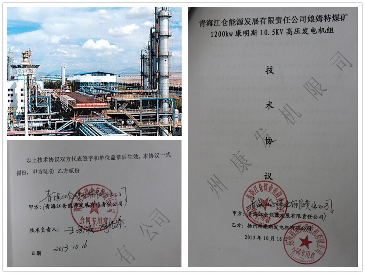 柴油發電機組案例：青海江倉能源康明斯發電機案例
